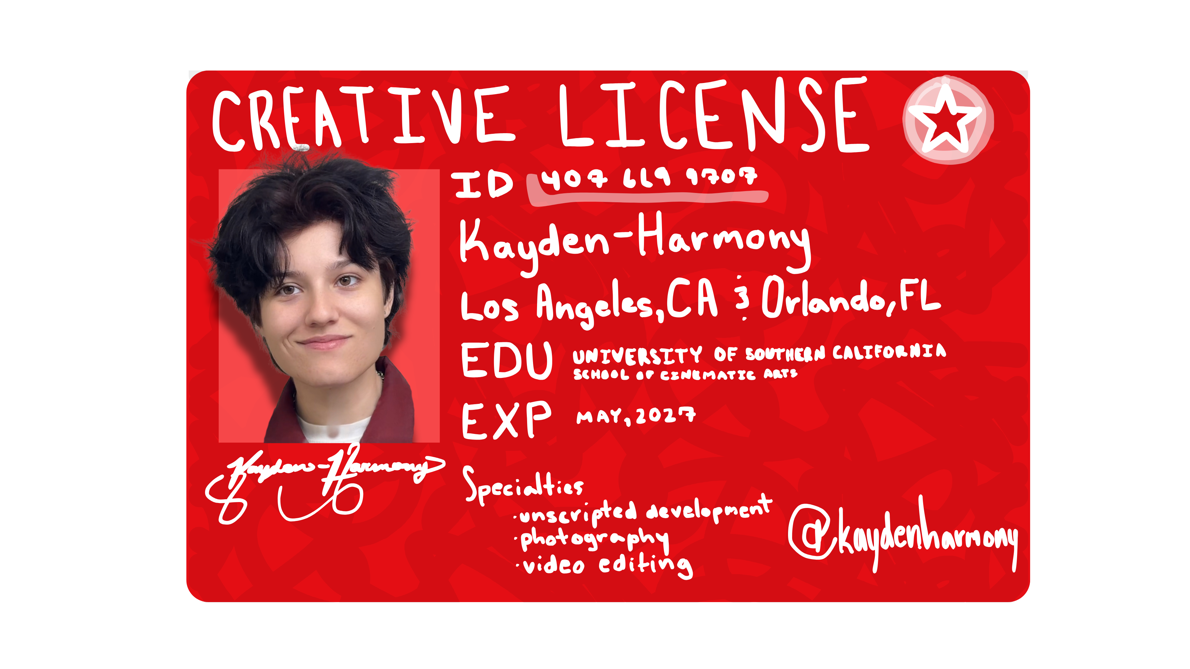 Creative License front